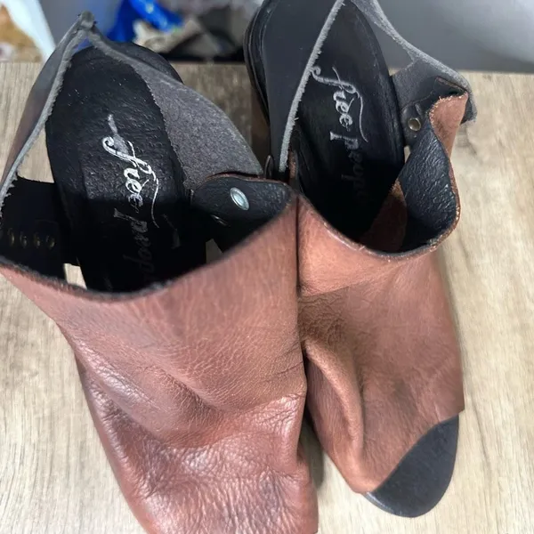 Free People Women’s 37 Picture This Peep Toe Heels - Image 3