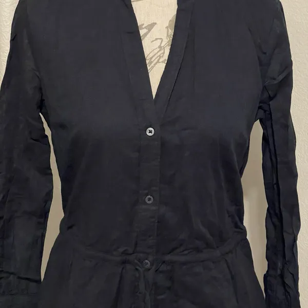 Abercrombie Fitch Womens Shirt Dress Sz Small Y2k Old Money Gothic Grunge Preppy - Image 6