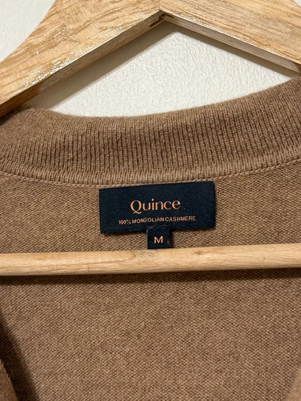 Quince Mongolian Cashmere Polo Sweater Size Medium Women’s - Image 3