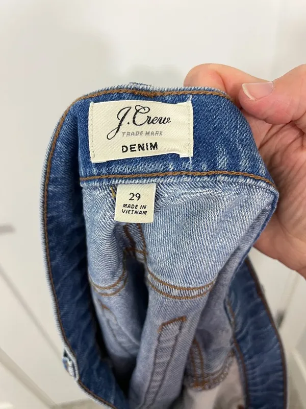 J.Crew Size 29 Medium Wash Denim Mini Skirt - Image 4