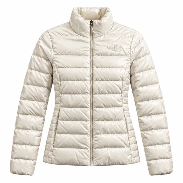 The North Face 550 Down Puffer Jacket XS Cream Off White Aconcagua - Image 2