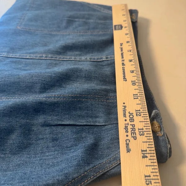 Vintage Levis Denim Wrap Skirt A-Line 70s 80s Cottagecore Coquette Romantic Boho - Image 6