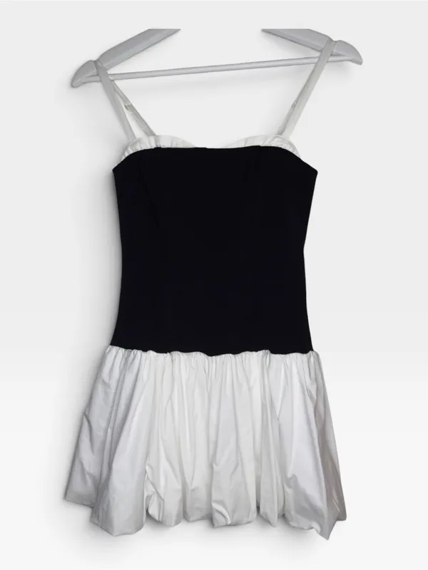 Show Me Your Mumu x REVOLVE Tiffany Skort Dress Black White Bubble Mini XS NWT - Image 2