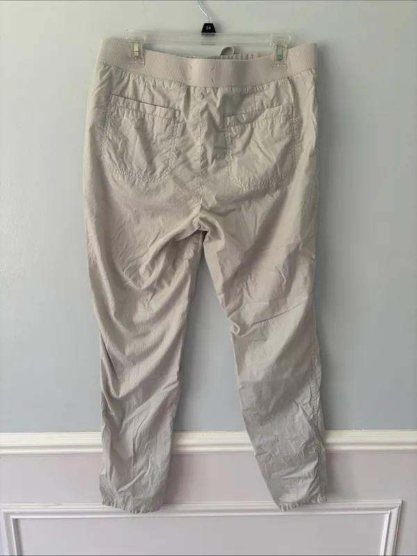 Lou & Grey 100% Cotton Utility Jogger Pants Size Medium Neutral Beige Gorpcore - Image 3