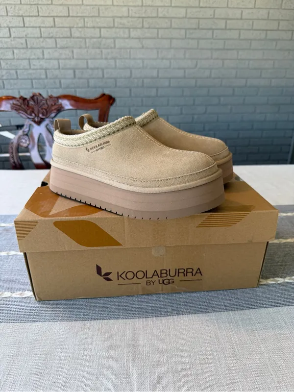 Koolaburra by Ugg Women’s Buree Platform Slippers Desert Stone Size 6 - Image 3