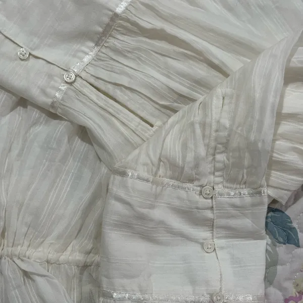 Free People Women’s White‎ Cotton Blouse - Image 8