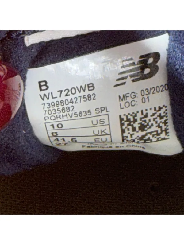 New Balance 720 Retro Sneakers Navy Red Size 10 - Image 8