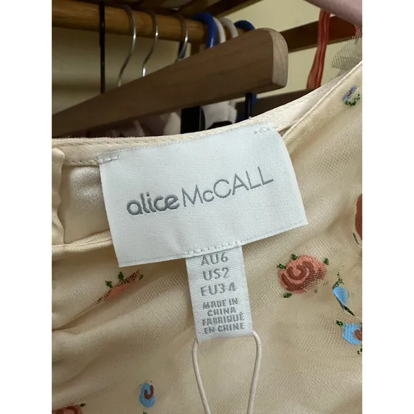 ALICE‎ MCCALL PEACH MOOD FOR LOVE MINI DRESS Size US 2 Brand New - Image 7