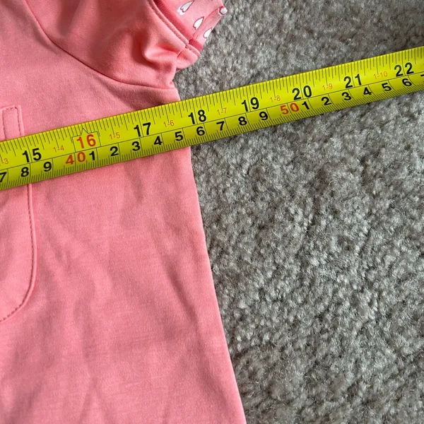 NWT Roller Rabbit Pink Watermelon Monkey Embroidered Polo Pajamas Size Small - Image 8