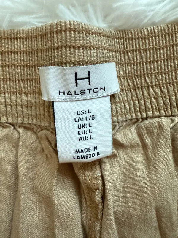 Brown flowy pants Tan Size L - Image 2