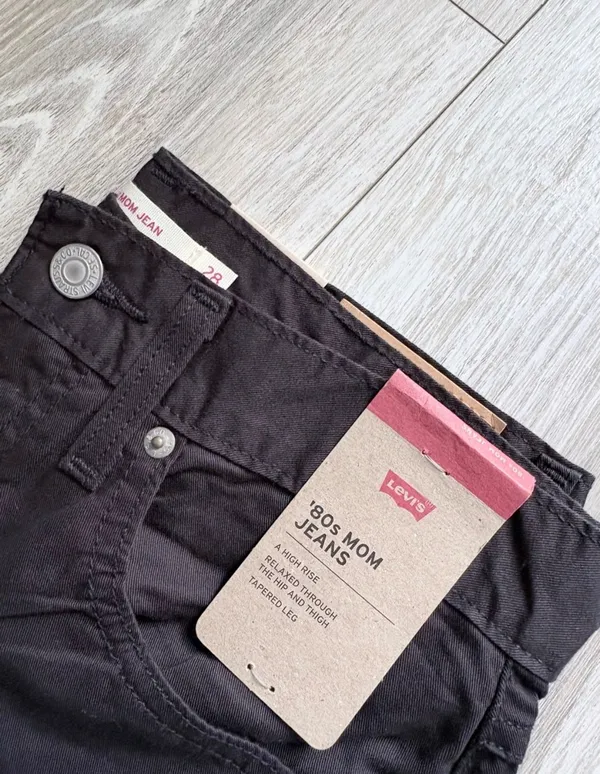 Levi's Black 80’s Mom Jeans - Image 2