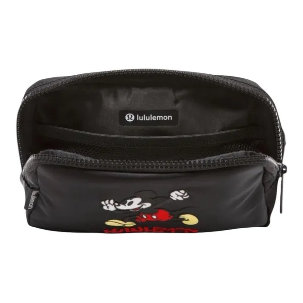 Lululemon Everywhere Belt Bag Sold Out Style Disney Mickey Mouse Black 1L - Image 8