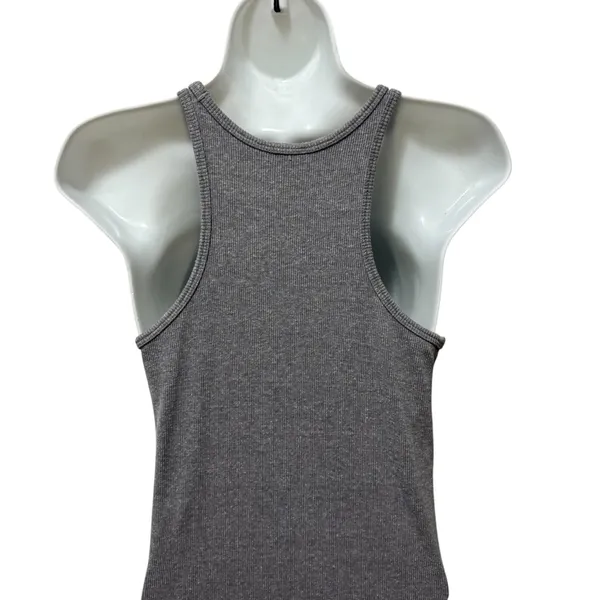 Allbirds Ribbed Maxi Dress Racerback Active Stretch Wool Blend S Gray Summer - Image 3
