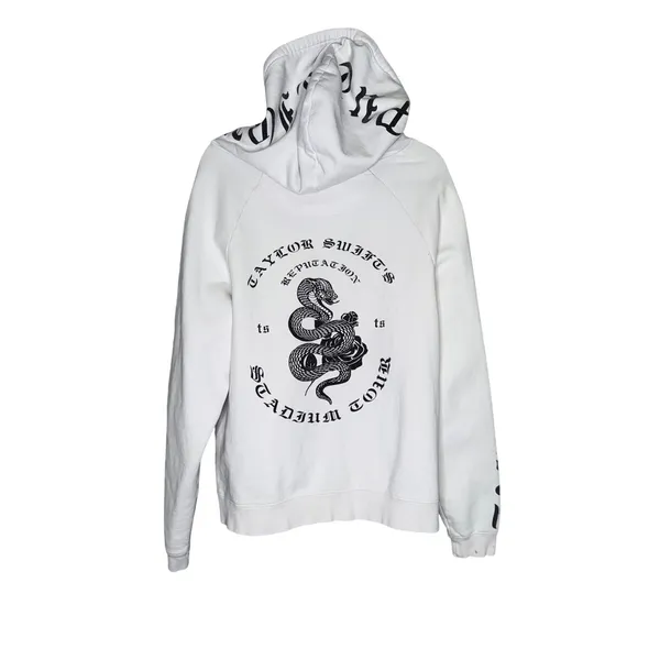 Taylor Swift‎ Reputation Stadium Tour Hoodie Womens S White Good Snake Graphic - Image 3