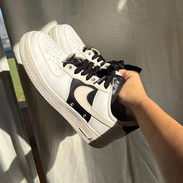 Nike Air Force 1 Low '07 PRM white black sneakers shoes mens 7.5 women’s 9 - Image 6