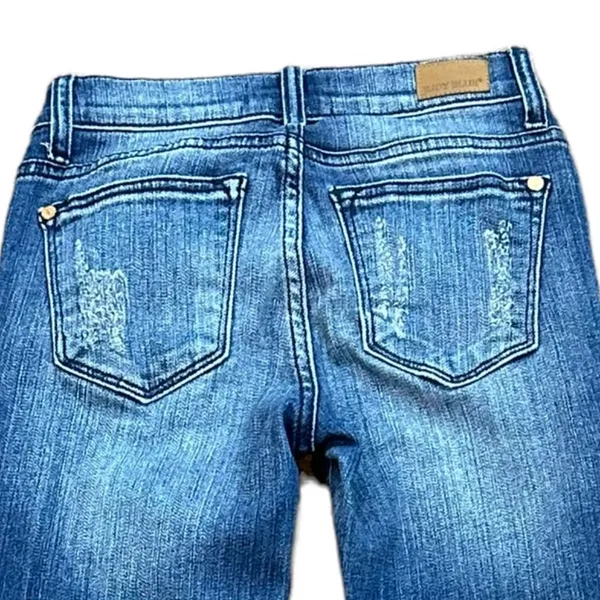 Judy Blue Skinny Denim Distressed Jeans Style# JB8228MD Size‎ 1/25 - Image 5