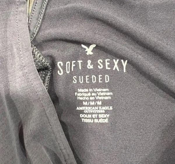 American Eagle Women’s Soft & Sexy Sueded Medium Tank Top Shirt - Image 3