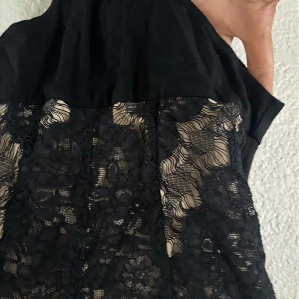 Forever 21 Black Lace Bodysuit‎ - Image 4