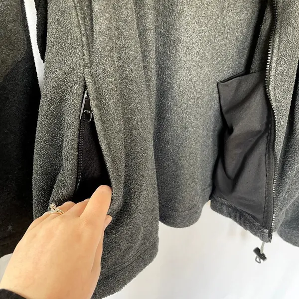 Columbia Sportswear‎ gray full zip jacket women's size 2XL pockets warm fleece - Image 5