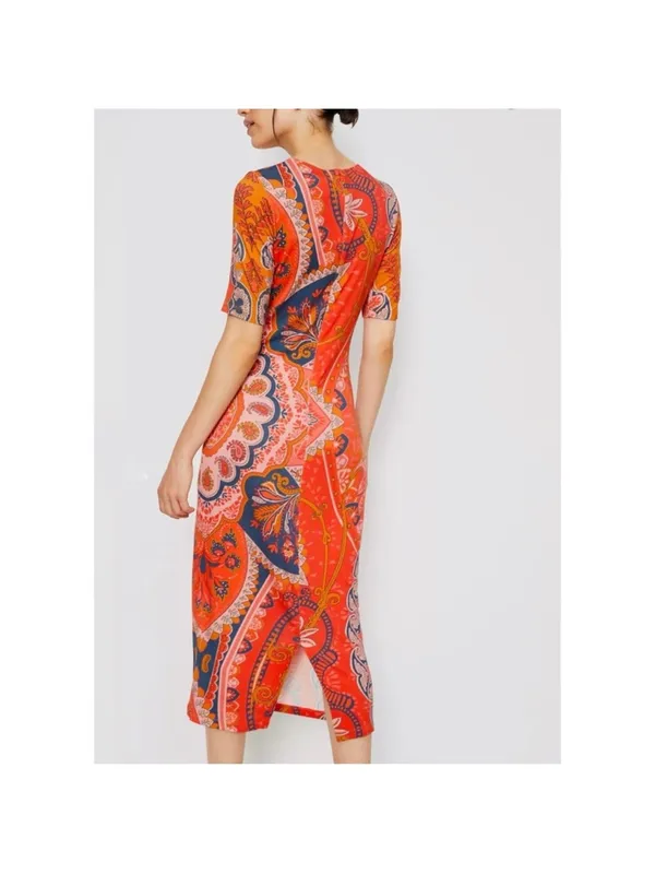 FARM Rio Anthropologist Giannina Paisley Print Midi Dress - Image 2