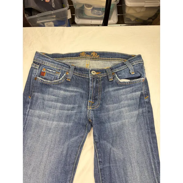 VTG Y2K Miss Me low rise dark rinse bootcut jeans. Size 29. retro - Image 2