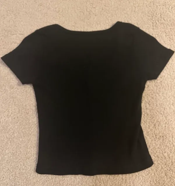 Button Crop Top - Image 3