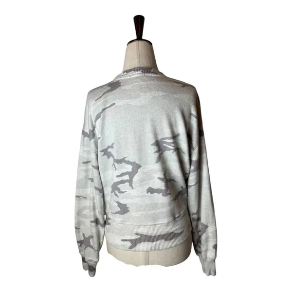 Rails Sweatshirt Women XS Gray‎ Ramona Stone Camo Pullover Athleisure Streetwear - Image 3