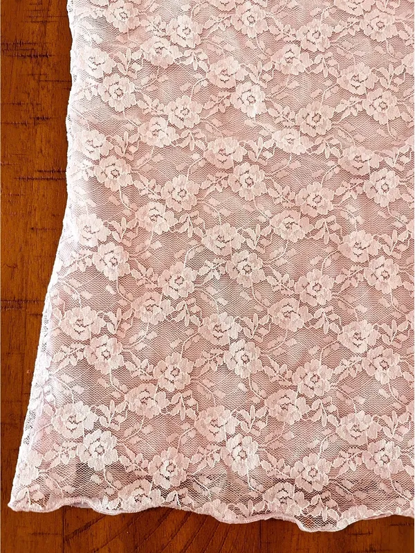Y2K Old Navy Lilac Lace Camisole Medium - Image 4