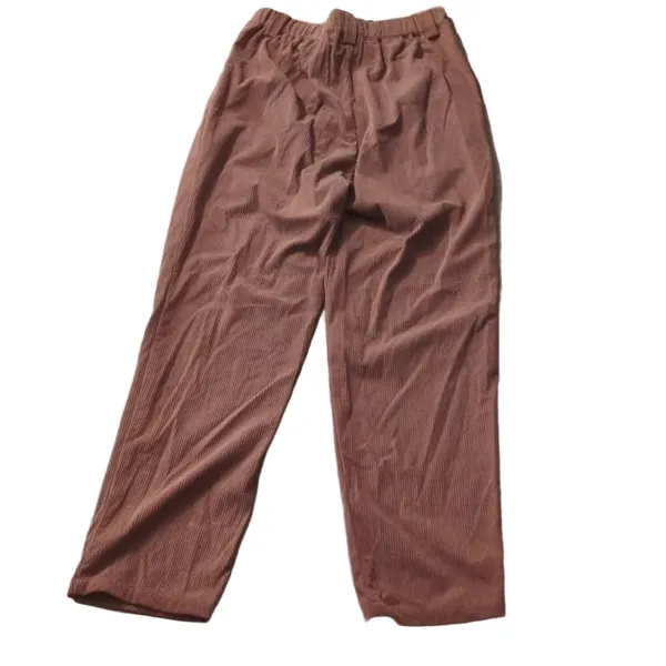 Halara Brown Corduroy Pants Size Small - Image 7