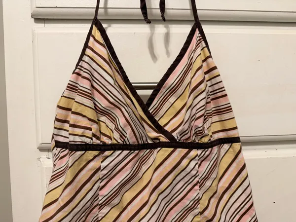 Vintage Y2K Halter Dress - Image 4