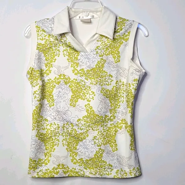 Nike Golf collared sleeveless tank top blouse sz Small - Image 2