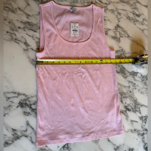 NWT J Crew tank Pink 💕 Sz L CG040 Sold out! - Image 4