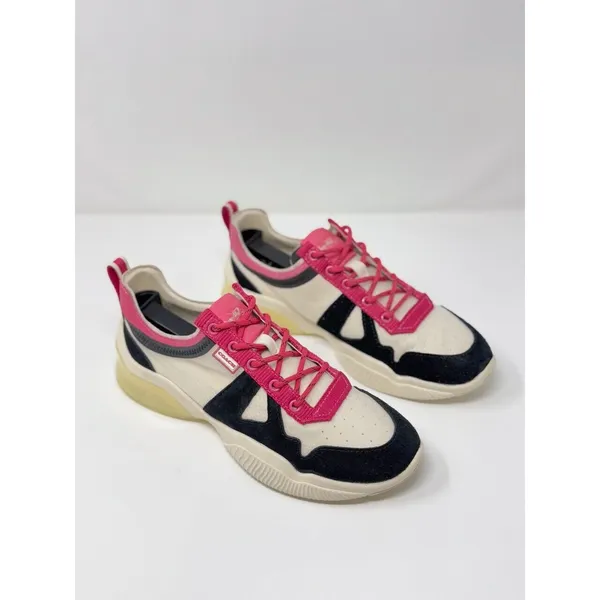 Coach Womens Shoes Black Pink Low Top Sneaker Citysole Runner Athletic US 8 B - Image 2