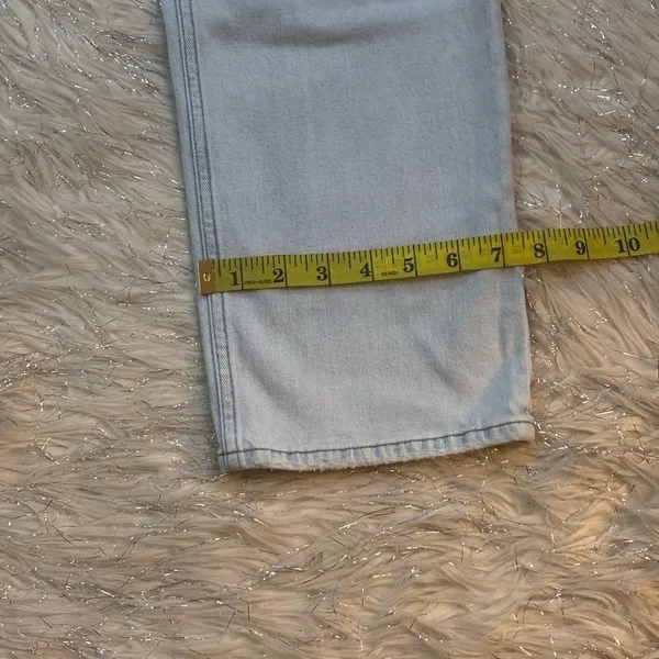 Abercrombie & Fitch Women’s Light Blue Straight Ultra High Rise Jeans Size 31/12 - Image 6