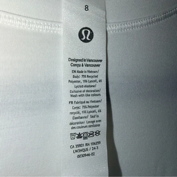 NWT Lululemon Jersey Training Short Sleeve - White - 8 - Image 5