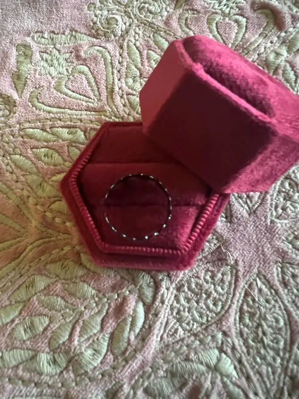 Women’s Stainless Steel Black Polished Finish Adjustable Ring Size 6-9 - Image 3