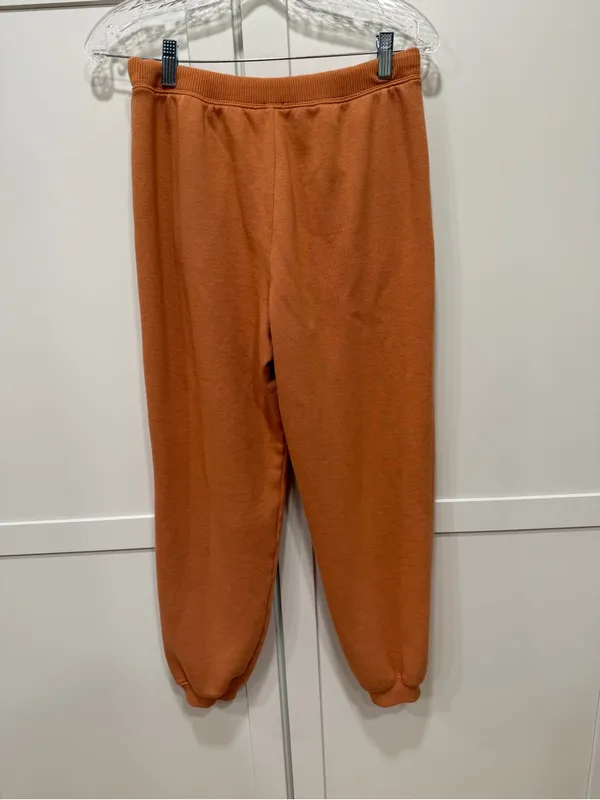aerie High-Rise Drawstring Joggers - Burnt Orange - Image 5