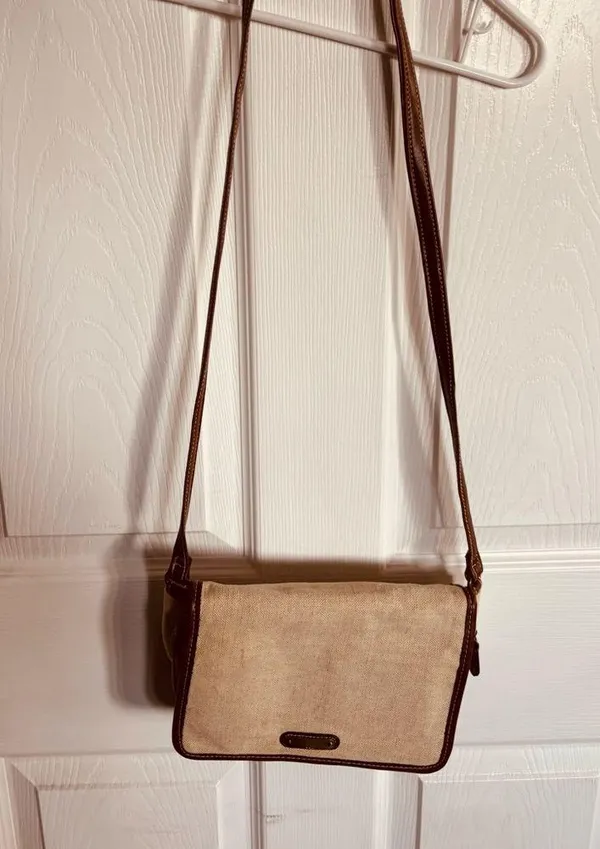 Brown Leather Crossbody Bag - Image 4