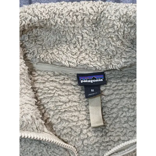 Patagonia Los Gatos Quarter-Zip Fleece Pullover Women Tan Beige Medium - Image 2