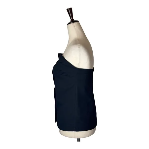 Rails Top Women Medium Black Strapless Gold Button‎ Front Lulu Party Cocktail - Image 6