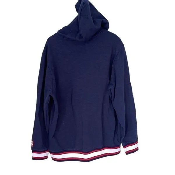 NFL Women’s Patriots Hoodie Sweatshirt Football Team Logo Embroidered Blue Red X - Image 4