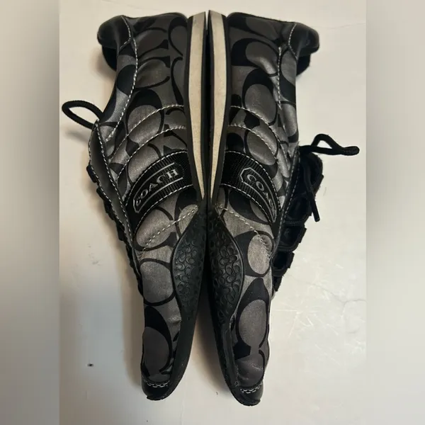 Coach Black and Gray Sneakers - Image 5