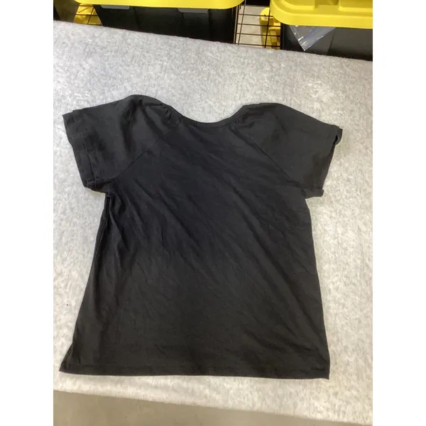 Rafaella Womens Black Short Sleeve V-Neck Raglan T-Shirt Size Large L G/G‎ - Image 3