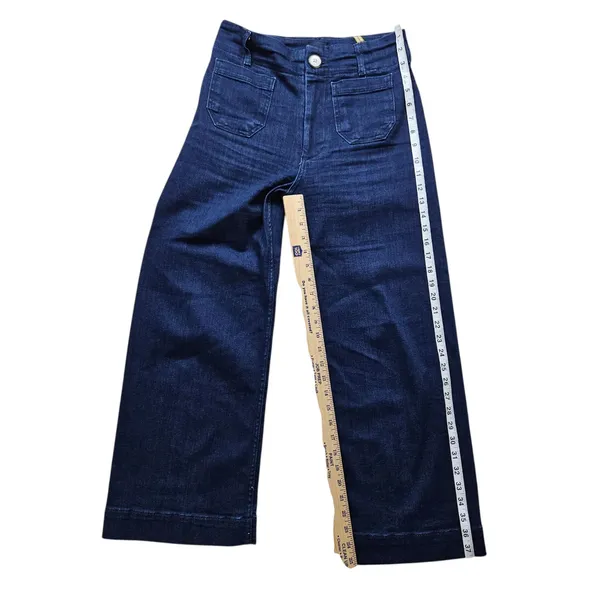 Maeve Anthropologie The Colette Jeans Womens 27 Crop High Rise Wide Leg Denim - Image 7
