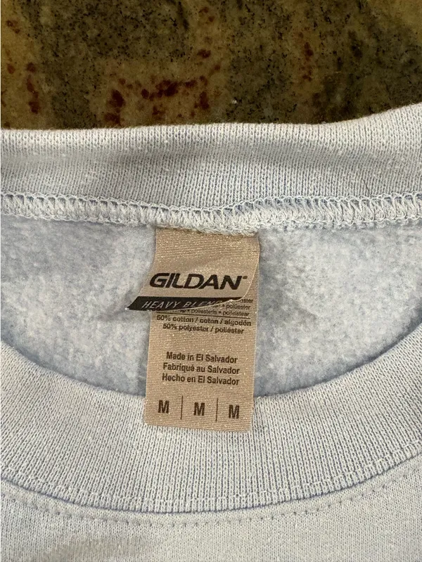 Gildan Light blue wish you were here sweatshirt - Image 5