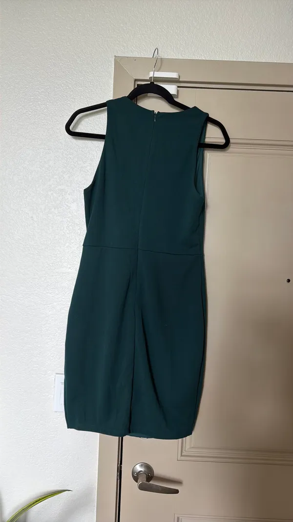 Lulus Mini Dress Emerald Green - Image 4
