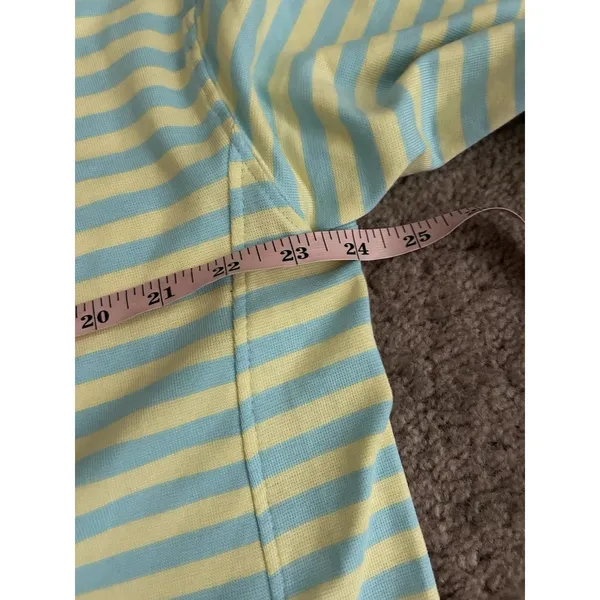 Daily Drills Women’s Malibu + Lemonade Striped Long Sleeve Top & Shorts Set M - Image 4