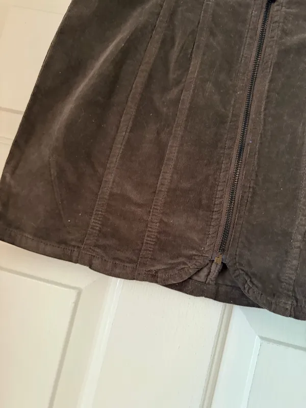 Free People Layla Corduroy Mini Skirt Mocha - Image 4