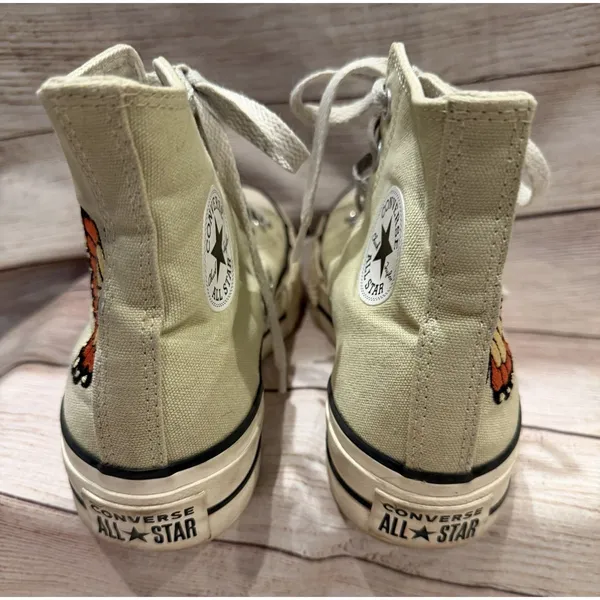Converse Chuck Taylor All Star High Top Lift Platform Butterfly Sage Green 6 - Image 5
