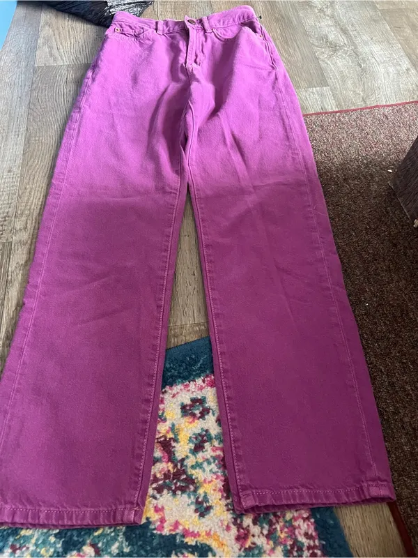 Bdg cowboy jean Women’s High-Rise Straight Leg Jeans — Fuchsia - Image 3
